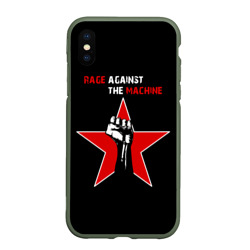 Чехол для iPhone XS Max матовый Rage Against the Machine