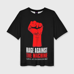 Женская футболка oversize 3D Rage Against the Machine