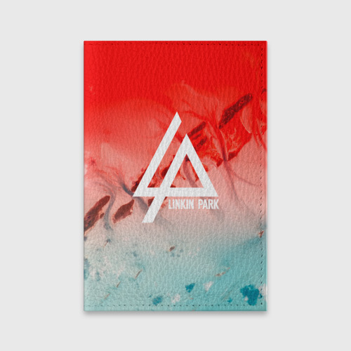 Обложка для паспорта матовая кожа Linkin Park, цвет черный