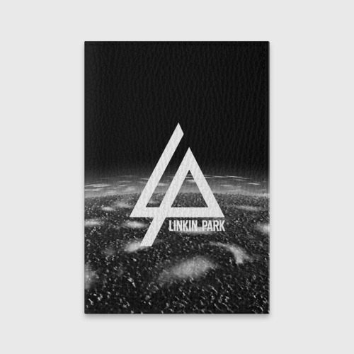 Обложка для паспорта матовая кожа Linkin Park, цвет черный