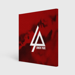 Холст квадратный Linkin Park color red music