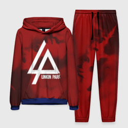 Мужской костюм с толстовкой 3D Linkin Park color red music