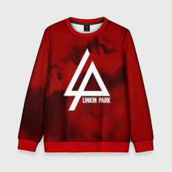 Детский свитшот 3D Linkin Park color red music