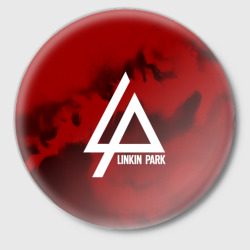 Значок Linkin Park color red music