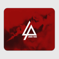 Прямоугольный коврик для мышки Linkin Park color red music