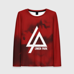 Женский лонгслив 3D Linkin Park color red music