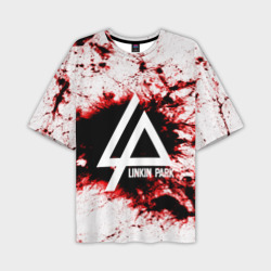Мужская футболка oversize 3D Linkin Park blood collection