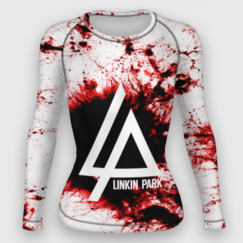 Женский рашгард 3D Linkin Park blood collection, цвет 3D печать