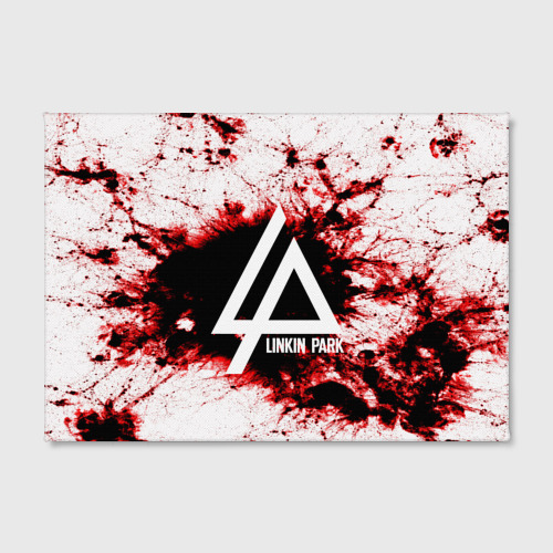 Холст прямоугольный Linkin Park blood collection, цвет 3D печать - фото 2