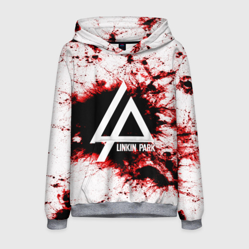 Мужская толстовка 3D Linkin Park blood collection, цвет меланж