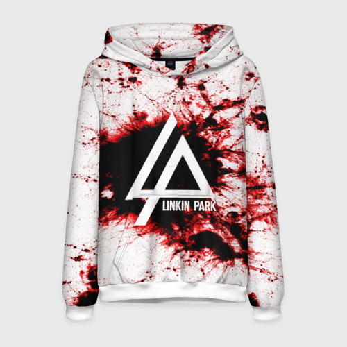 Мужская толстовка 3D Linkin Park blood collection, цвет белый