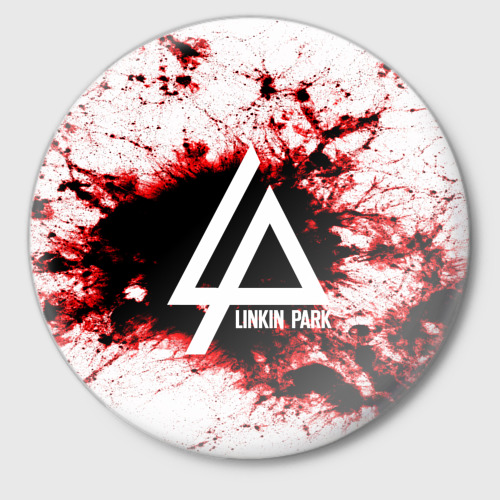 Значок Linkin Park blood collection, цвет белый