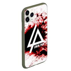 Чехол для iPhone 11 Pro матовый Linkin Park blood collection - фото 2