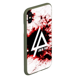 Чехол для iPhone XS Max матовый Linkin Park blood collection - фото 2