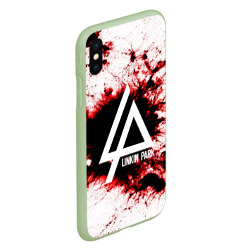 Чехол для iPhone XS Max матовый Linkin Park blood collection - фото 2