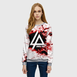 Женский свитшот 3D Linkin Park blood collection - фото 2