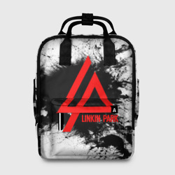 Женский рюкзак 3D Linkin Park spray gray