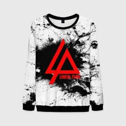 Мужской свитшот 3D Linkin Park spray gray