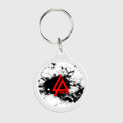 Брелок круглый Linkin Park spray gray