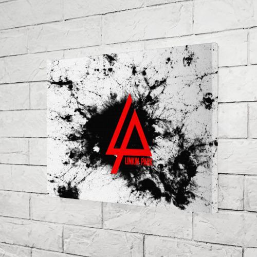 Холст прямоугольный Linkin Park spray gray, цвет 3D печать - фото 3