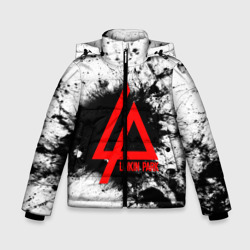 Зимняя куртка для мальчиков 3D Linkin Park spray gray