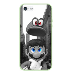 Чехол для iPhone 5/5S матовый Super Mario Odyssey