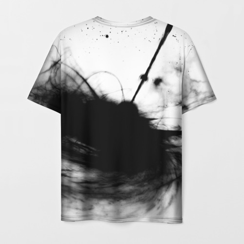 Мужская футболка 3D Linkin Park gray smoke music, цвет 3D печать - фото 2