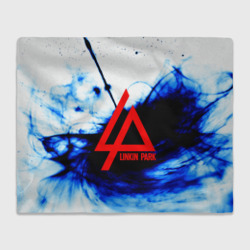 Плед 3D Linkin Park blue smoke