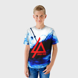 Детская футболка 3D Linkin Park blue smoke - фото 2
