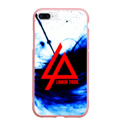 Чехол для iPhone 7Plus/8 Plus матовый Linkin Park blue smoke