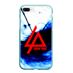 Чехол для iPhone 7Plus/8 Plus матовый Linkin Park blue smoke