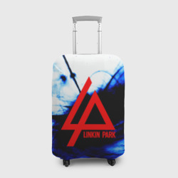 Чехол для чемодана 3D Linkin Park blue smoke