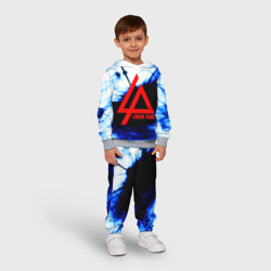 Детский костюм с толстовкой 3D Linkin Park blue smoke - фото 2