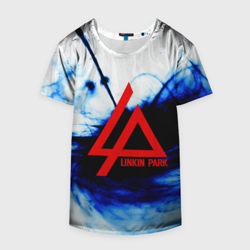 Накидка на куртку 3D Linkin Park blue smoke, цвет 3D печать - фото 4