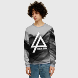 Мужской свитшот 3D Linkin Park smoke gray 2018 - фото 2