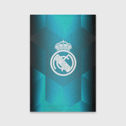 Обложка для паспорта матовая кожа Real Madrid Geometry Sport