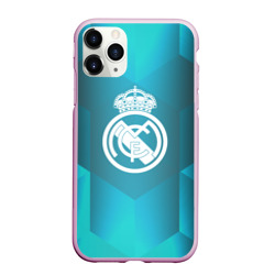 Чехол для iPhone 11 Pro Max матовый Real Madrid Geometry Sport