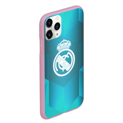 Чехол для iPhone 11 Pro Max матовый Real Madrid Geometry Sport - фото 2