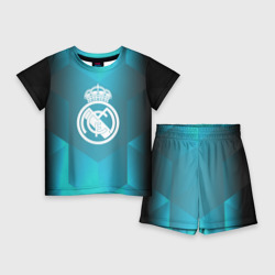 Детский костюм с шортами 3D Real Madrid Geometry Sport