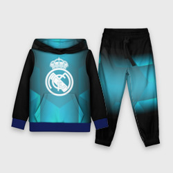 Детский костюм с толстовкой 3D Real Madrid Geometry Sport