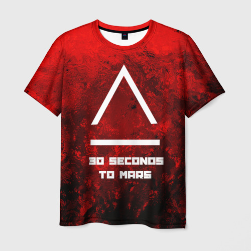 Мужская футболка 3D 30 SECONDS TO MARS  , цвет 3D печать