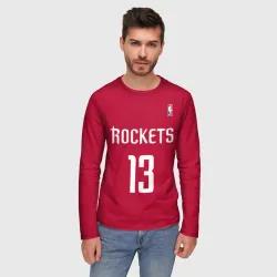 Мужской лонгслив 3D Houston Rockets - фото 2