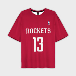 Мужская футболка oversize 3D Houston Rockets