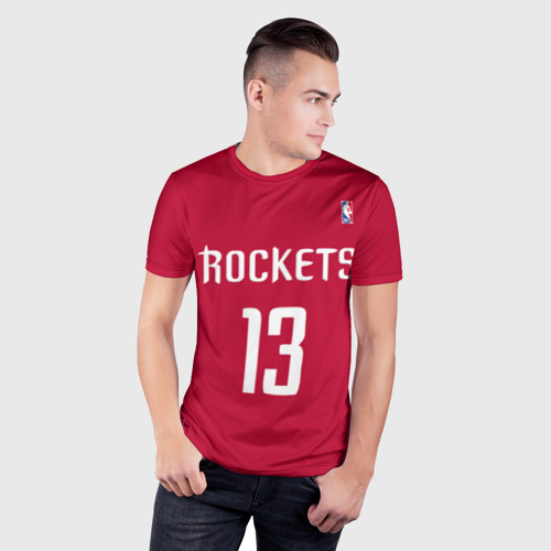 Мужская футболка 3D Slim Houston Rockets, цвет 3D печать - фото 3