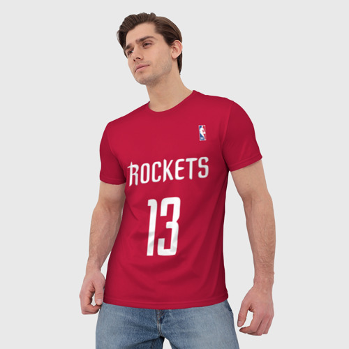 Мужская футболка 3D Houston Rockets, цвет 3D печать - фото 3