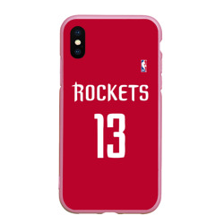 Чехол для iPhone XS Max матовый Houston Rockets