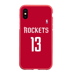 Чехол для iPhone XS Max матовый Houston Rockets