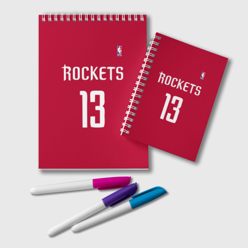 Блокнот Houston Rockets, цвет крупная клетка