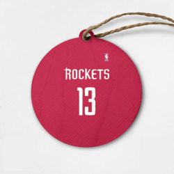 Деревянная игрушка круг Houston Rockets