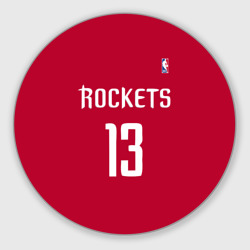 Круглый коврик для мышки Houston Rockets